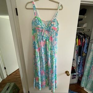 Lilly Pulitzer Midi Dress SZ 2